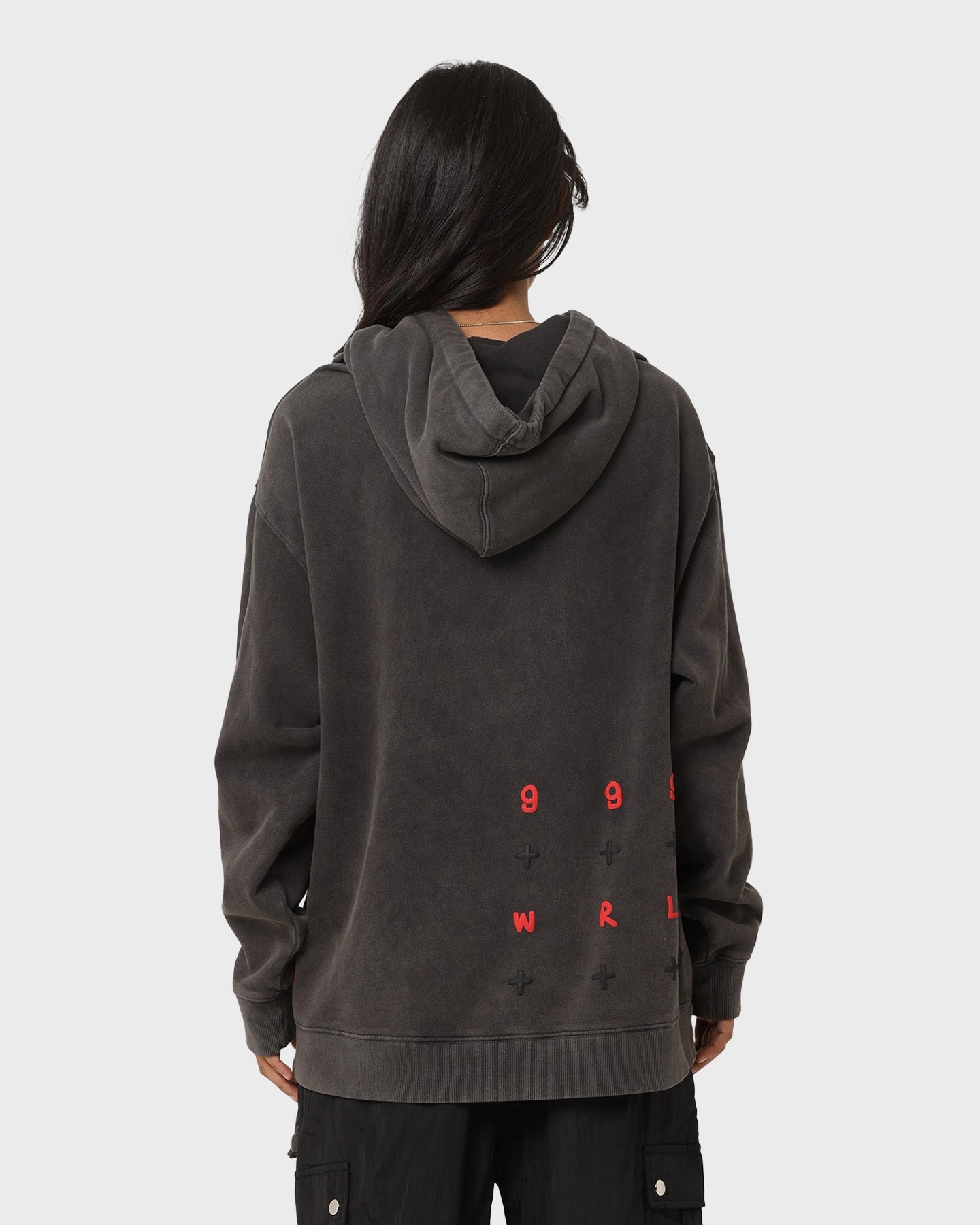 Ksubi X Juice Wrld 999 Wrld Biggie Hoodie Faded Black Skiing LayeredComfort