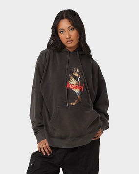 Wind Friendly Lightweight Construction Ksubi X Juice Wrld 999 Wrld Biggie Hoodie Faded Black