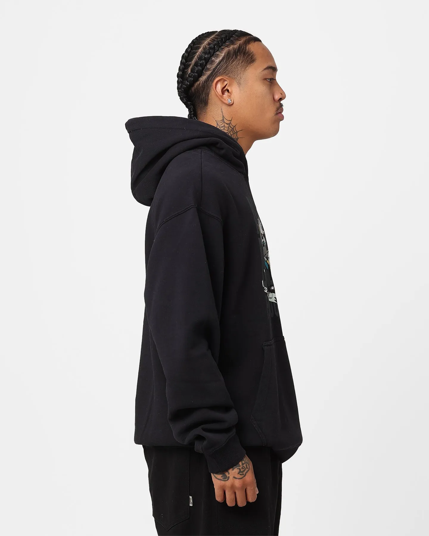 Office Majestic Athletic Anaheim Ducks Anniversary Graphic Hoodie Faded Black