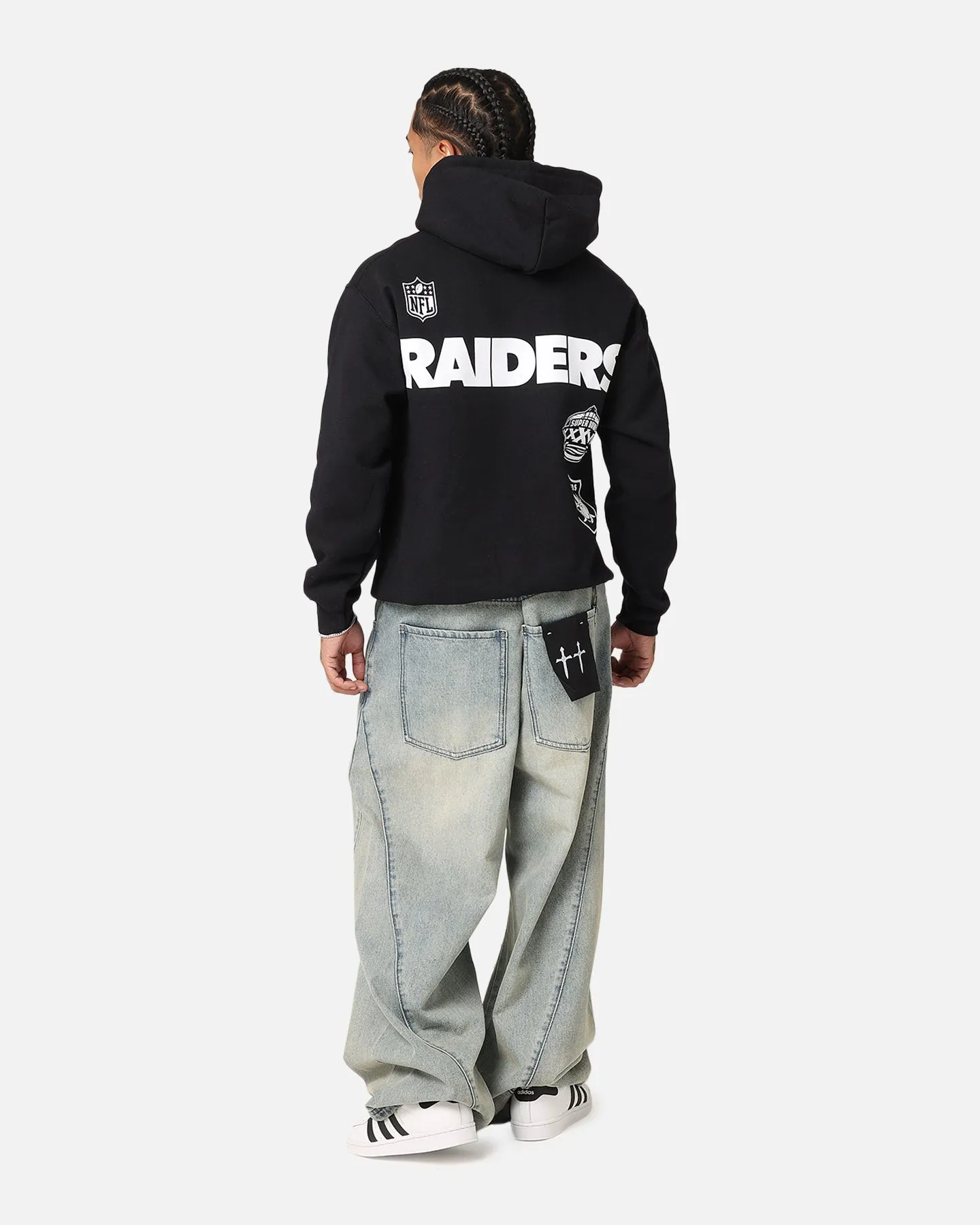 Majestic Athletic Las Vegas Raiders Arch Stack Hoodie Black Smart Look suitable for outdoor adventures
