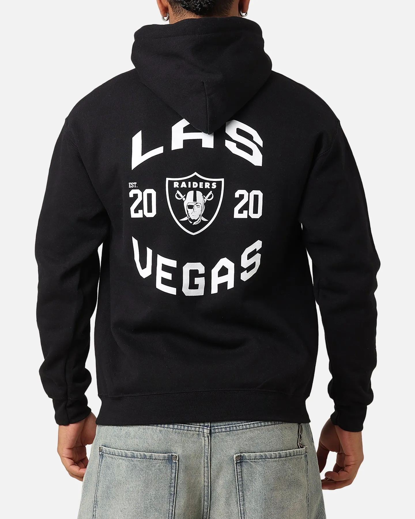 Sport Inspired Base Layer Majestic Athletic Las Vegas Raiders Doyers Chest Hoodie Black