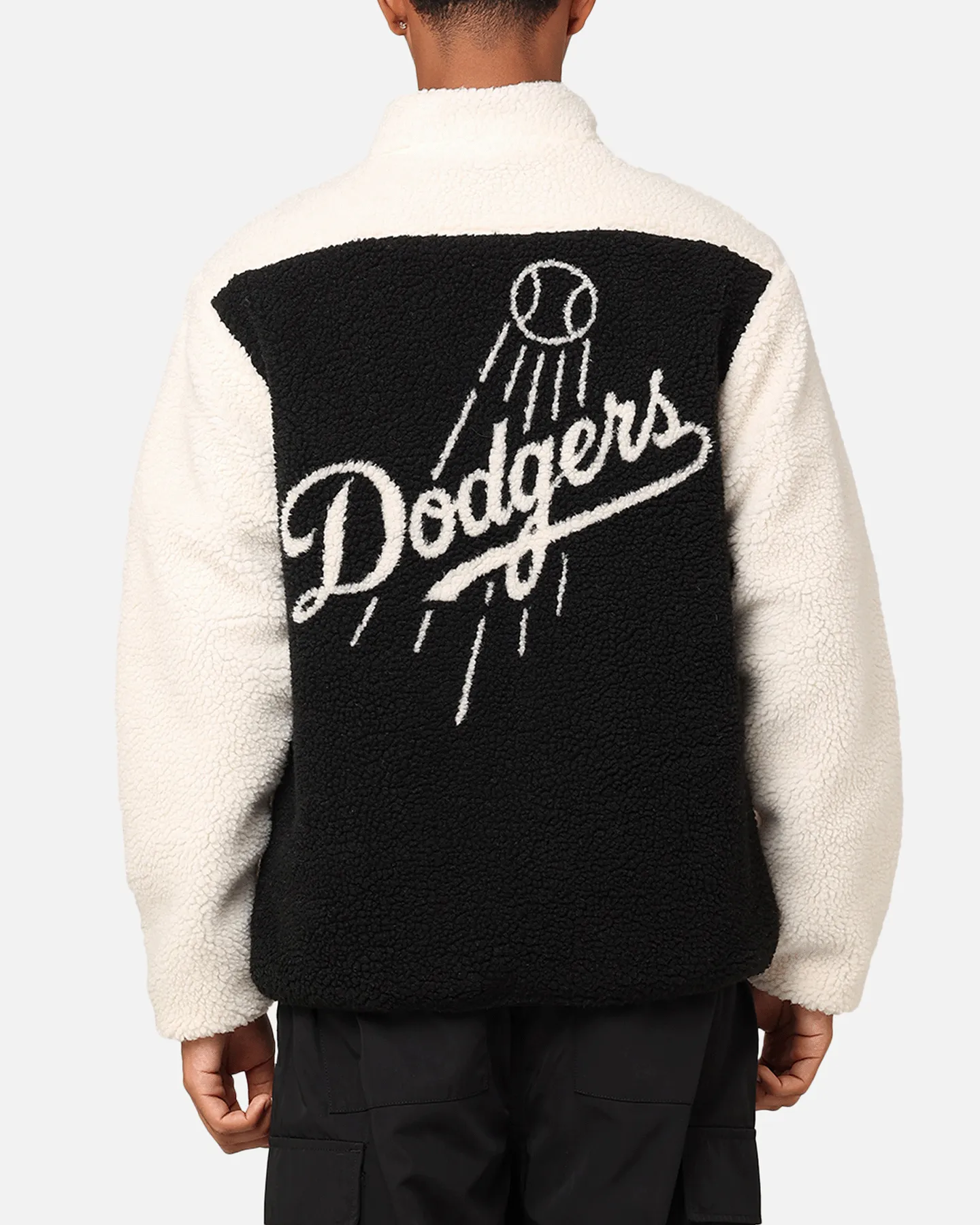 Majestic Athletic Los Angeles Dodgers Sherpa Jacket Vintage White suitable for anniversaries