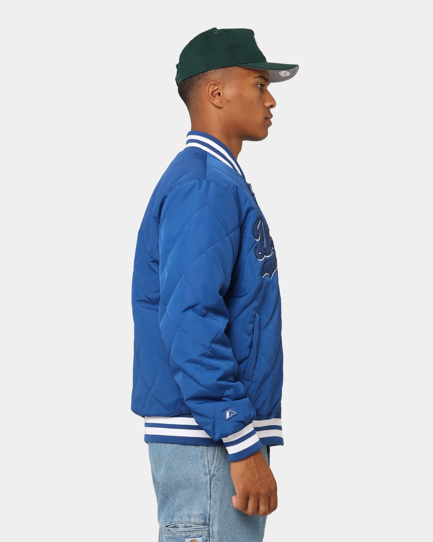 Majestic Athletic Los Angeles Dodgers Tonals Quilted Varsity Jacket Royal Liability suitable for cultural festivals