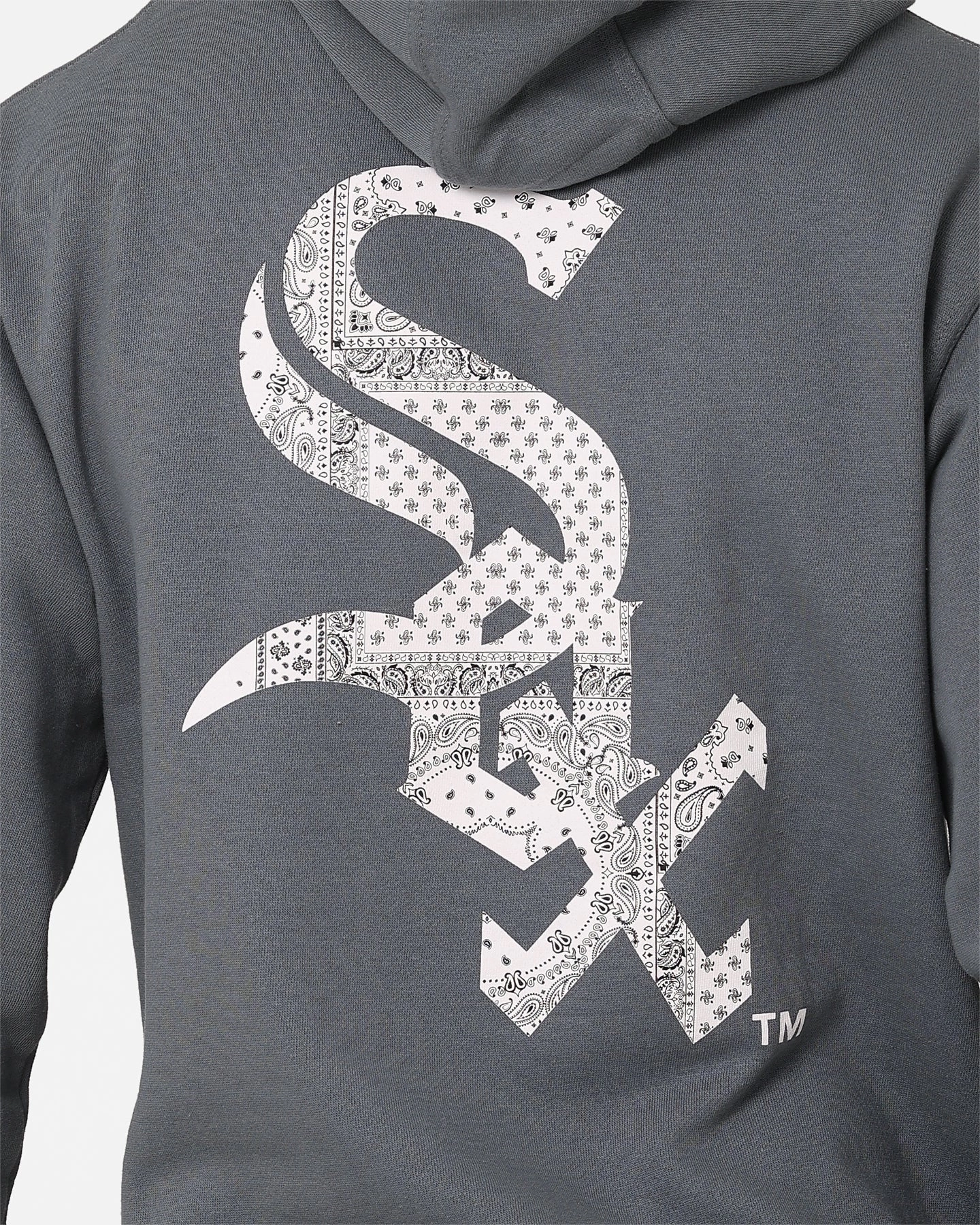 Majestic Athletic Chicago White Sox Bandana Paisley Duke Hoodie Pewter bus ride Bohemian