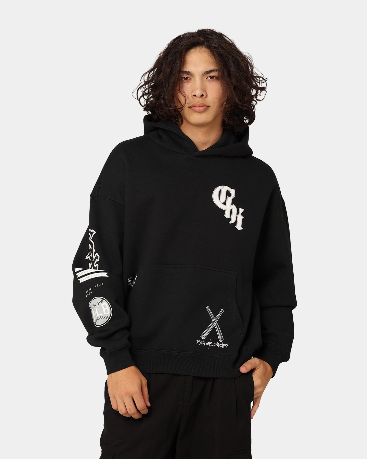 Gravity Defying Weight Majestic Athletic Chicago White Sox City Appliqu?? Hoodie Faded Black