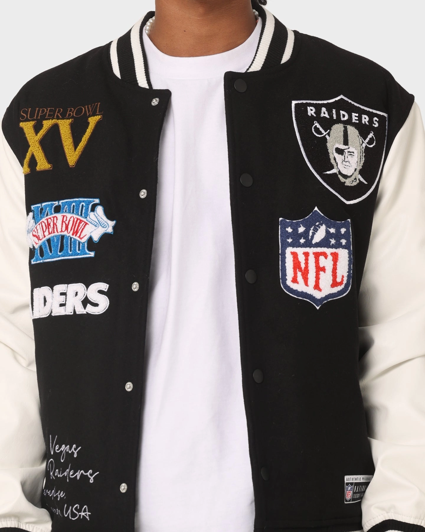 Majestic Athletic Las Vegas Raiders Multi Hit Jacket Black Practical Jacket