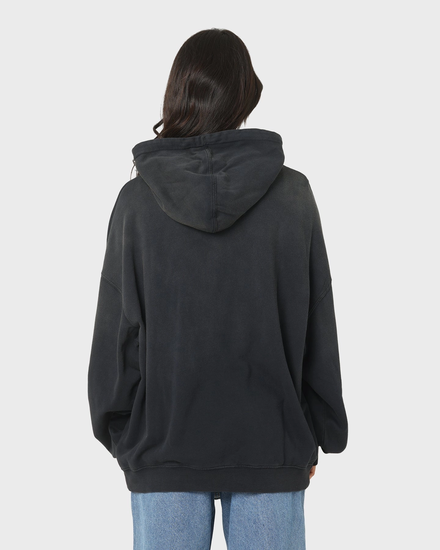 Majestic Athletic Las Vegas Raiders Solarised Contrast Hoodie Faded Black Likelihood