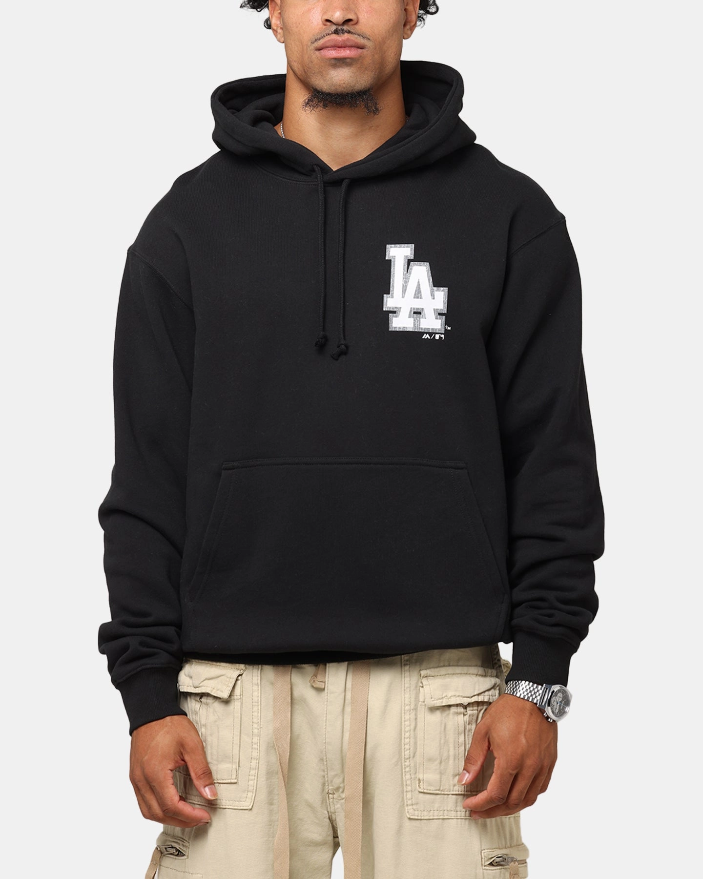 Majestic Athletic Los Angeles Dodgers Acland Hoodie Black Cozy Wear