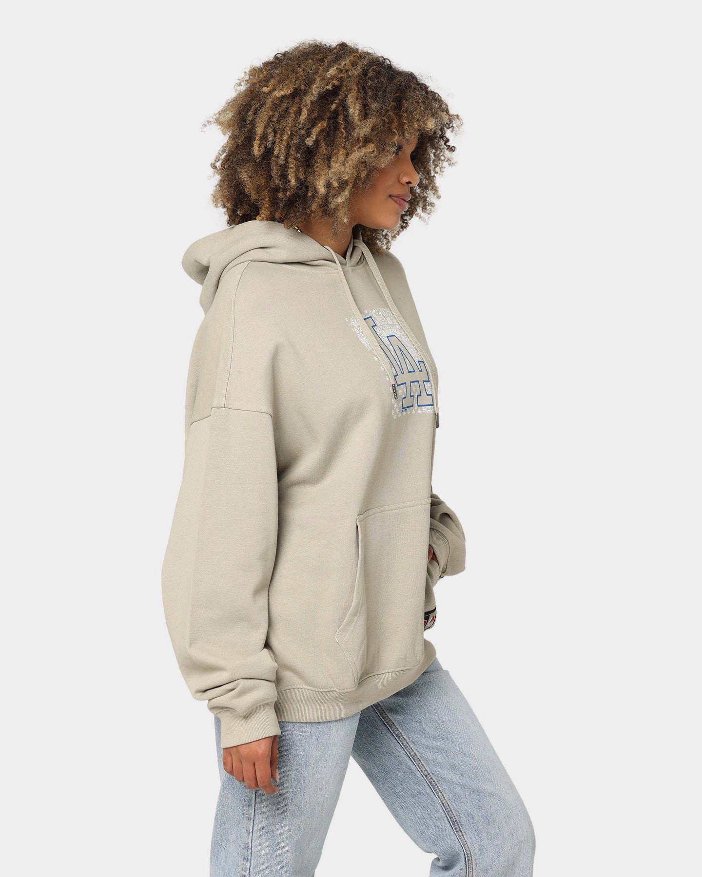 mountain vacation Majestic Athletic Los Angeles Dodgers Bandana Paisley Wordmark Hoodie Nickel