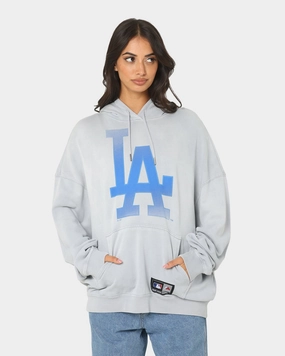 Recognize beach bonfire Majestic Athletic Los Angeles Dodgers Solarised Contrast Hoodie Warm Grey
