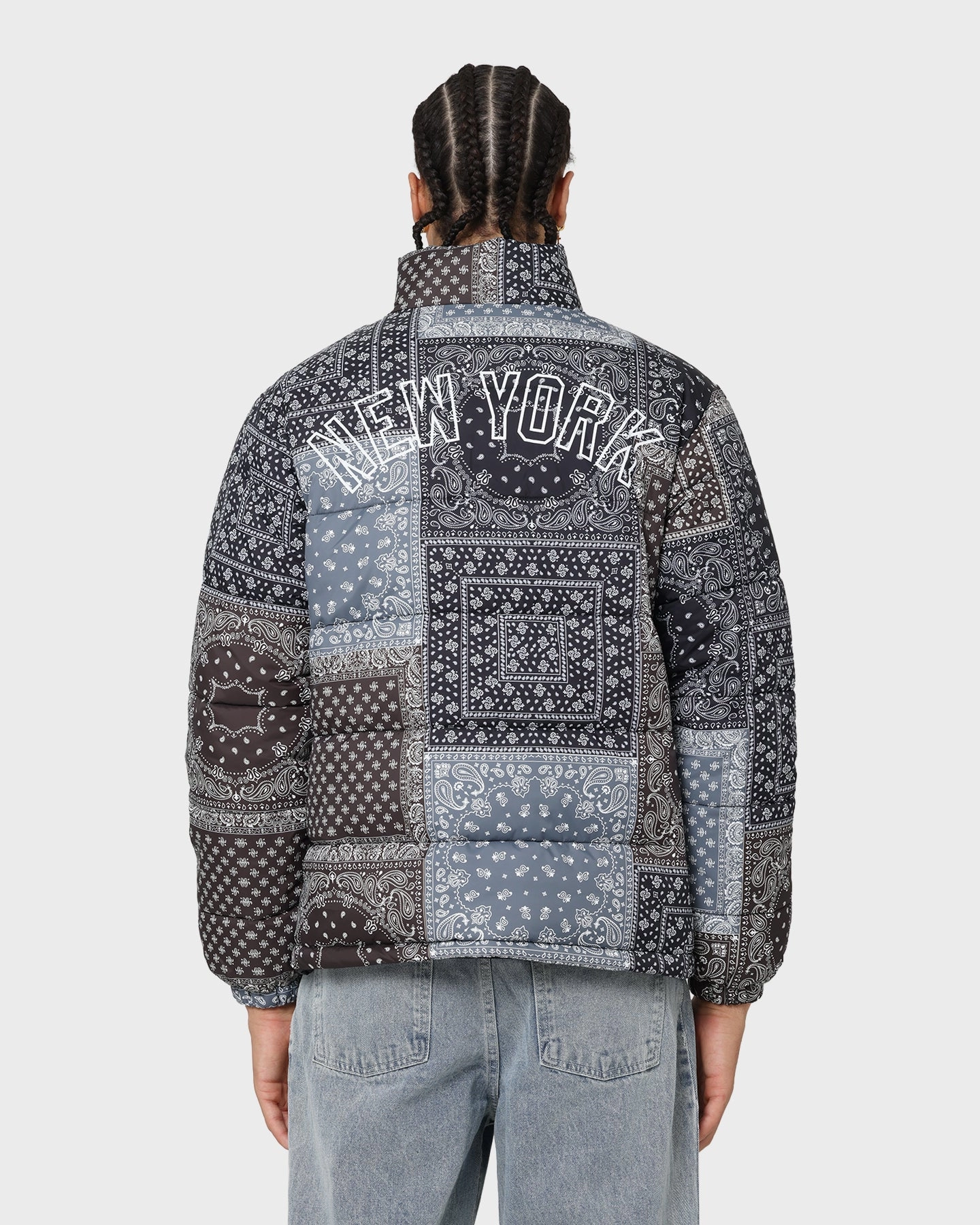 suitable for modeling special - occasion wear Majestic Athletic New York Yankees Bandana Paisley Jacket Tonal Aop Paisley