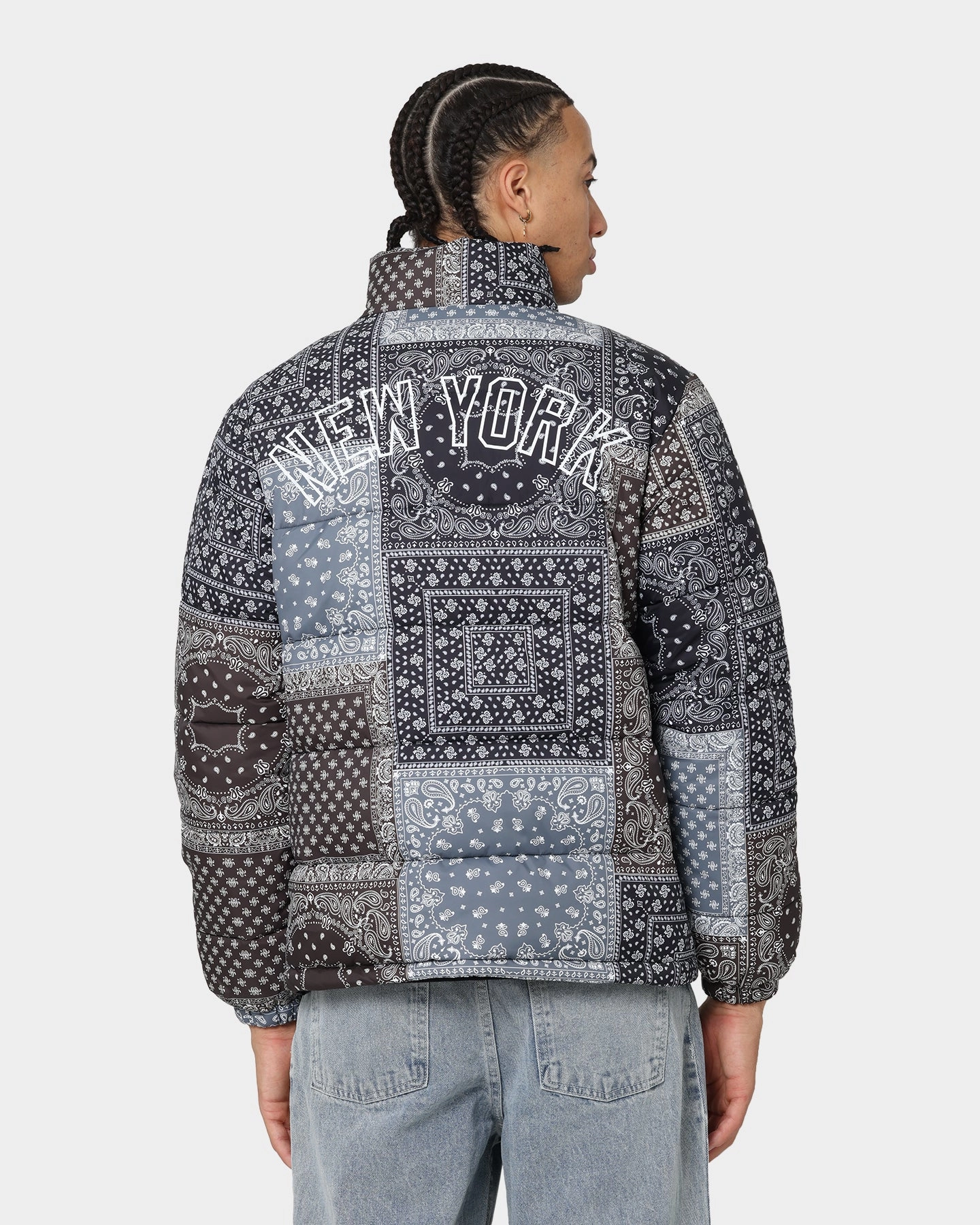 Viewpoint Majestic Athletic New York Yankees Bandana Paisley Jacket Tonal Aop Paisley