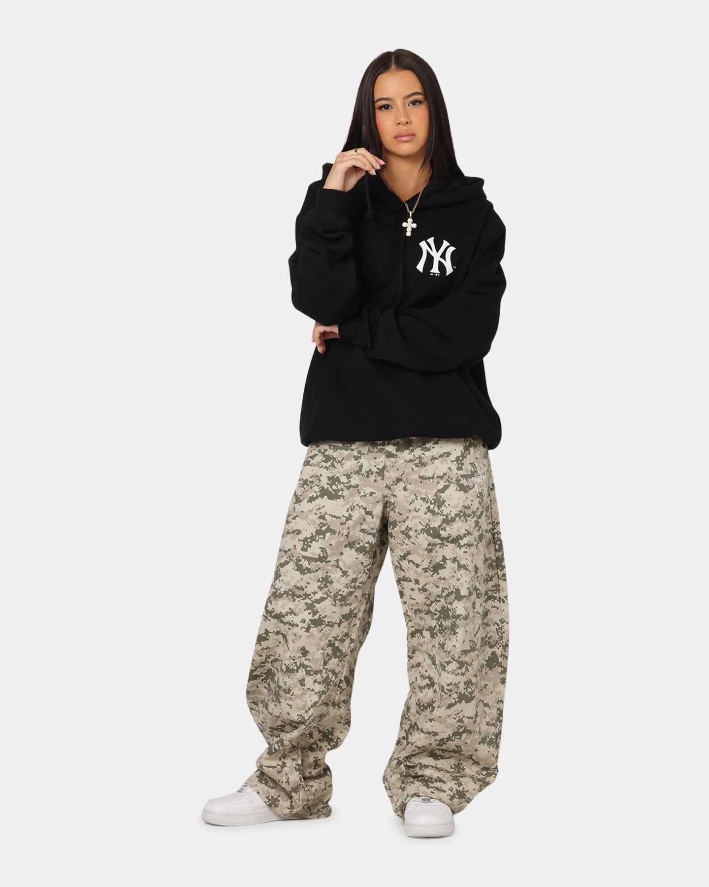 windproof lining Majestic Athletic New York Yankees Champs Serial Mono Hoodie Black