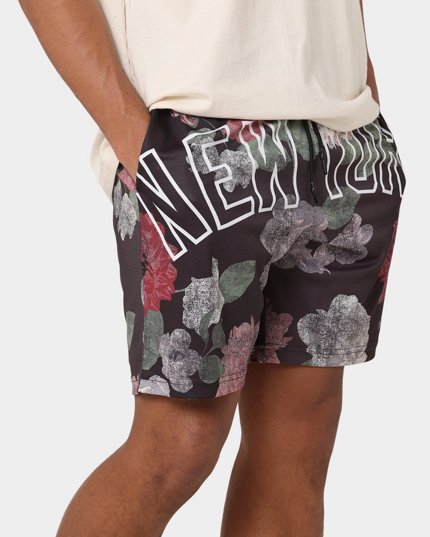 Majestic Athletic New York Yankees Digi Floral Camo Shorts Faded Black present for him