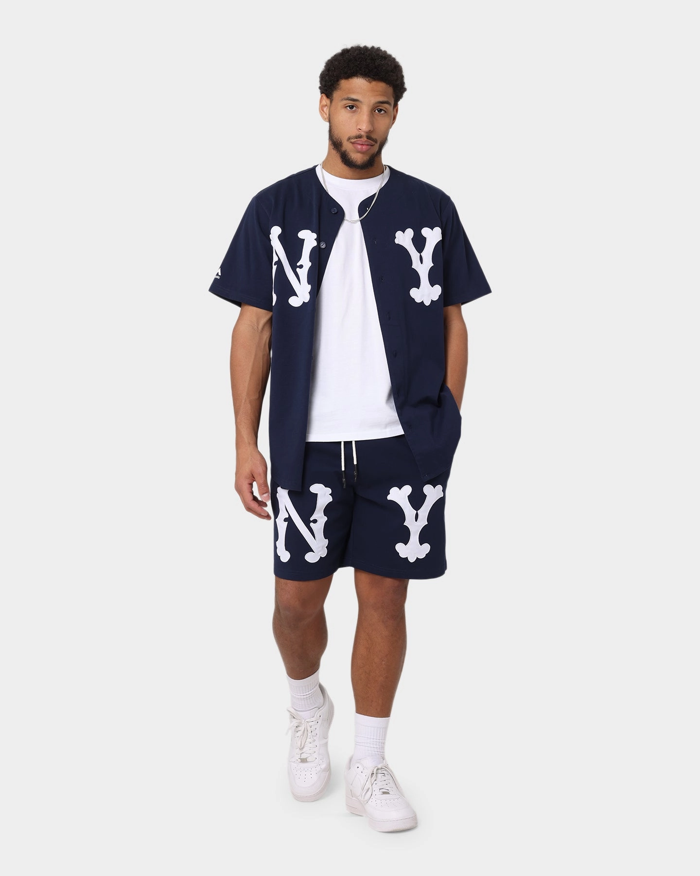 Majestic Athletic New York Yankees Highlanders Logo Shorts True Navy Ventilated Panels Comfort Cushion