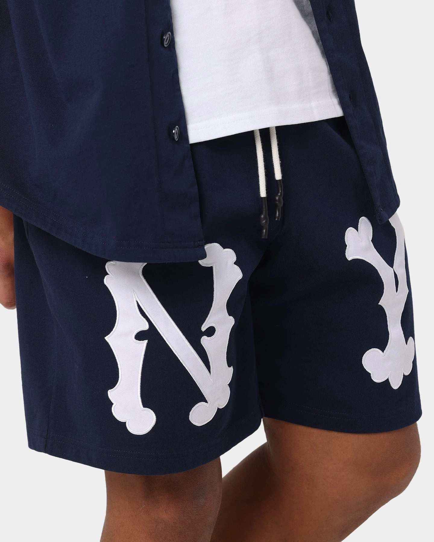Bohemian style neon colors Majestic Athletic New York Yankees Highlanders Logo Shorts True Navy
