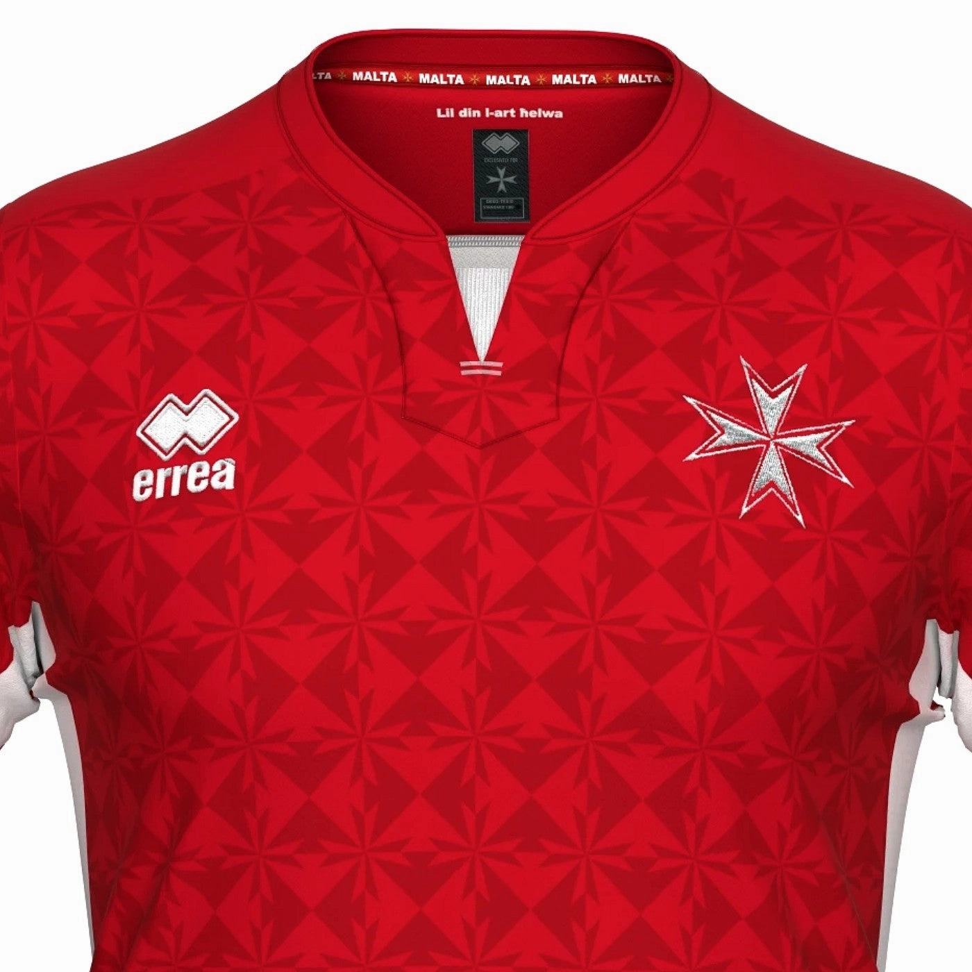 Malta national team Home Soccer jersey 2022/23 - Errea Innovation