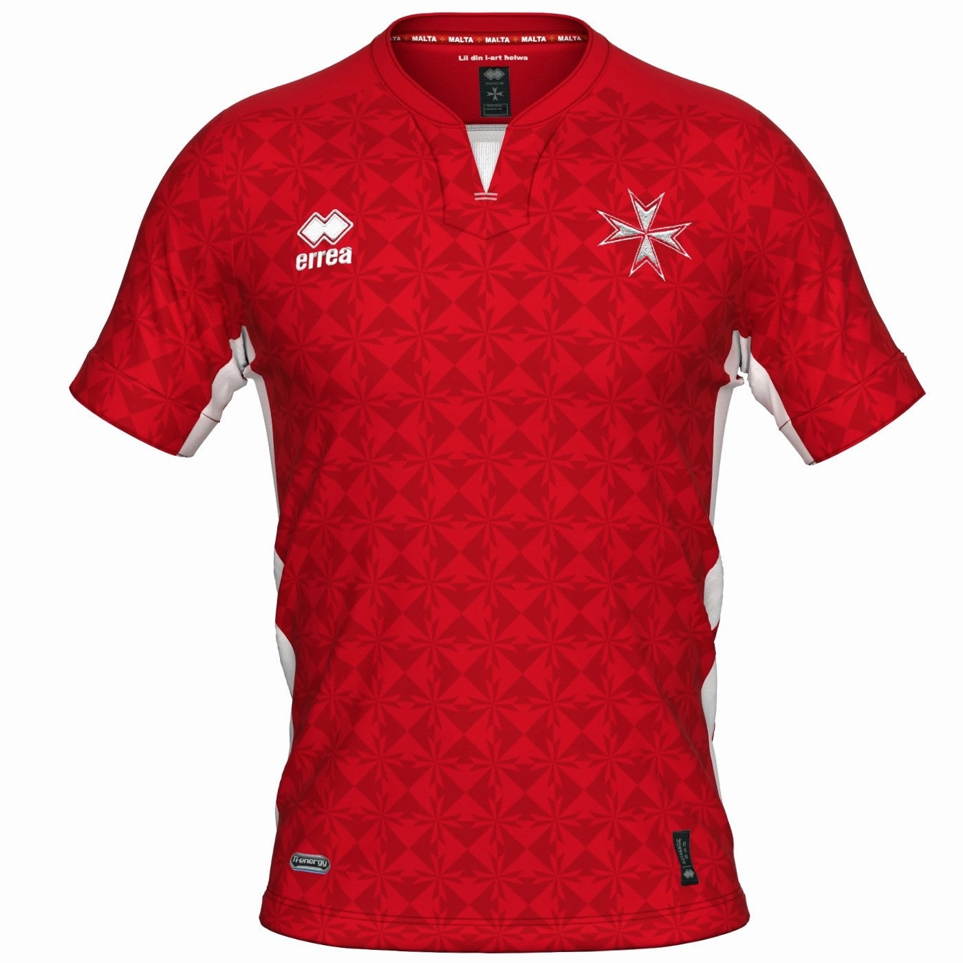 men's clothing Malta national team Home Soccer jersey 2022/23 - Errea