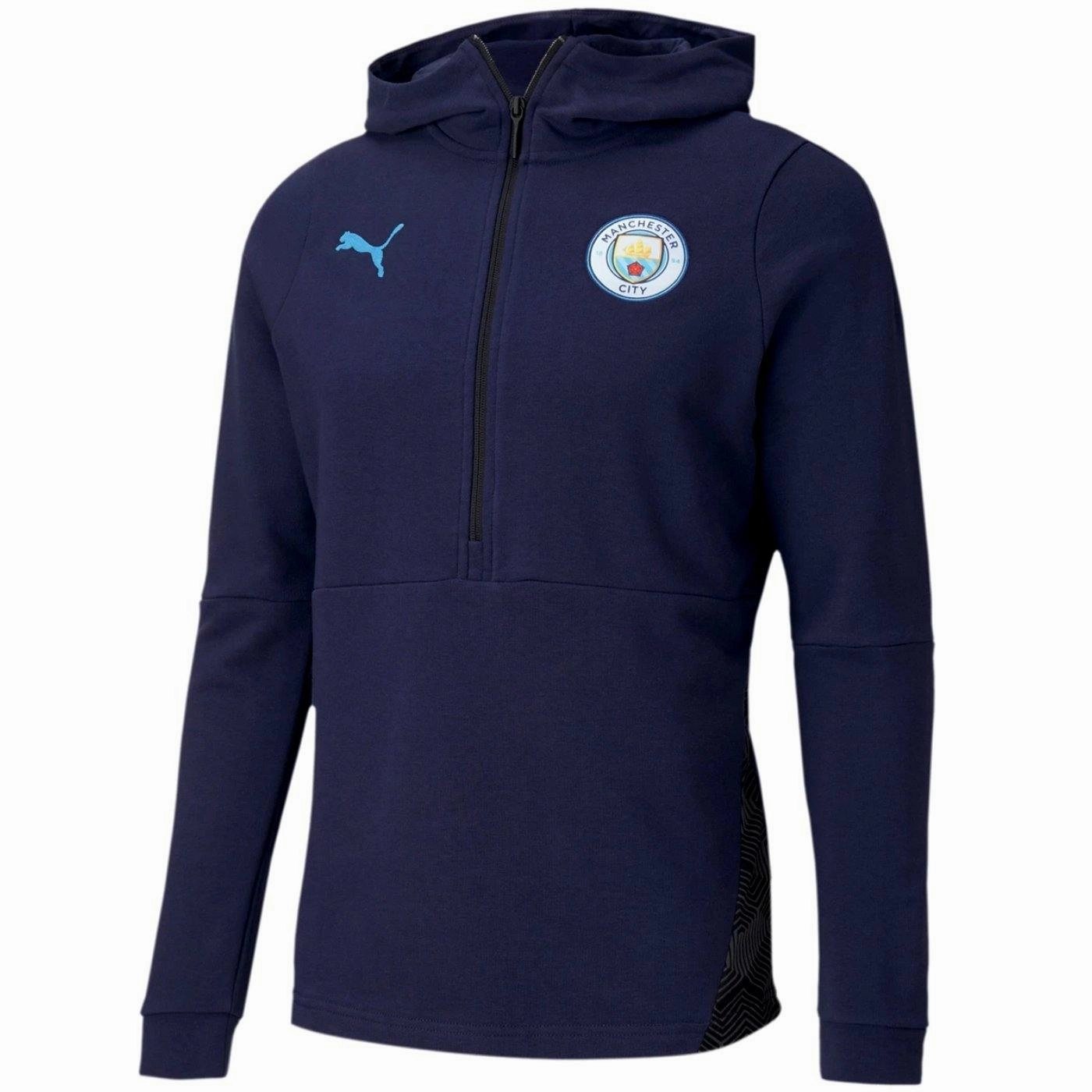 TearResistant bleach Manchester City Casual hooded presentation tracksuit 2020/21 - Puma