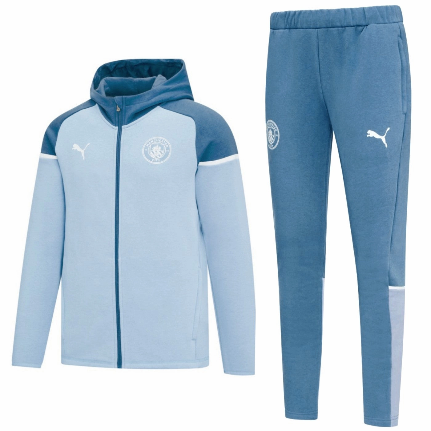 Elasticized Hem AdvancedMoistureManagement Manchester City Casual hooded presentation tracksuit 2023/24 - Puma