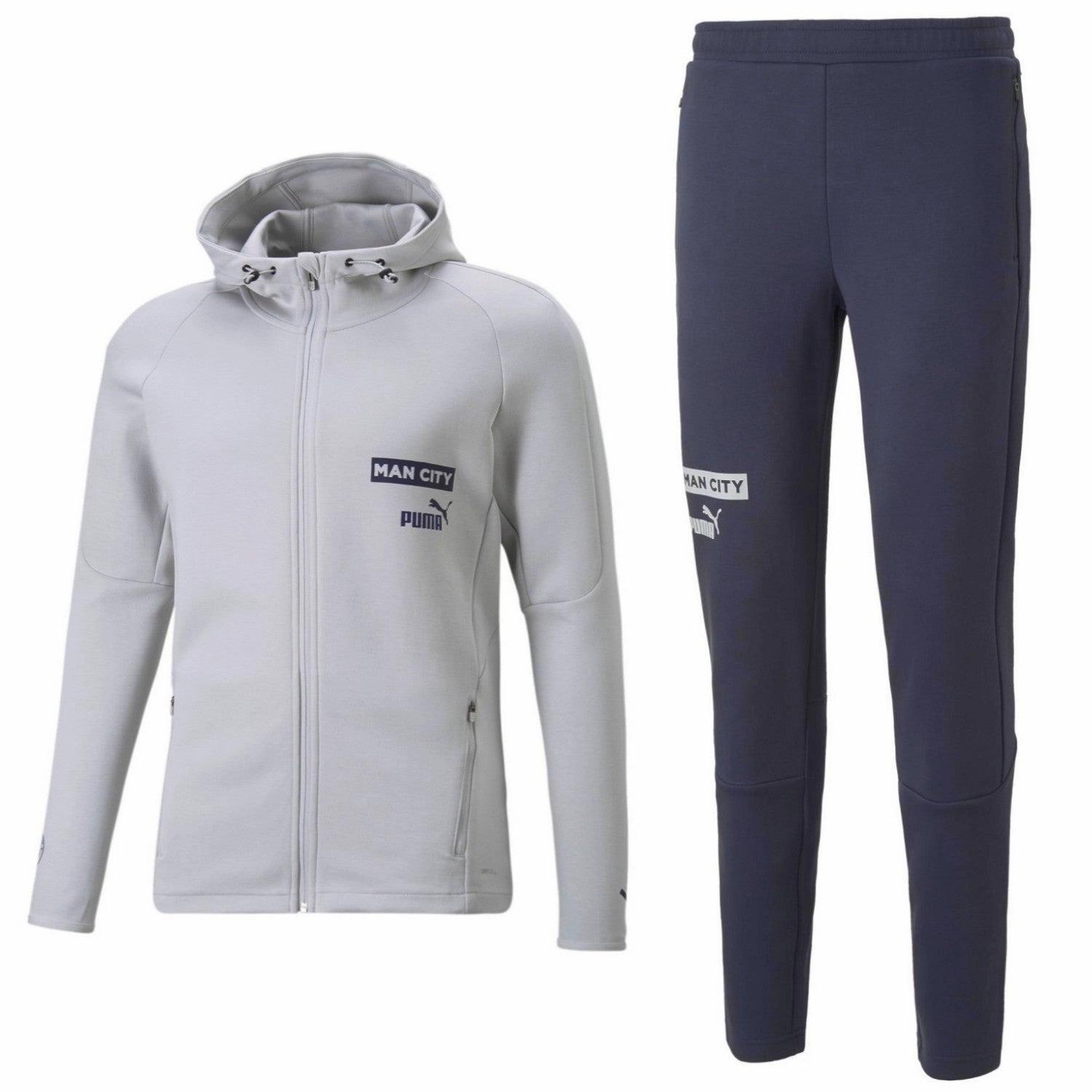 packing Durable Design Manchester City Casual hooded presentation tracksuit 2023 - Puma