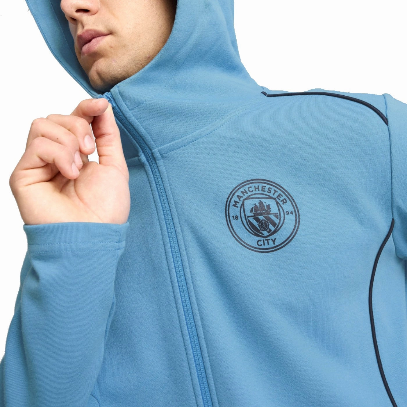 Manchester City Casual hooded presentation tracksuit 2024/25 - Puma Dust mite resistant