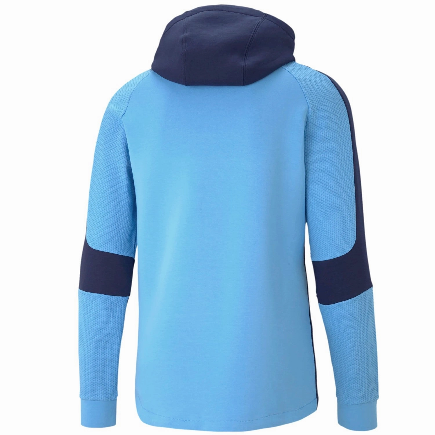 Manchester City Evostripe hooded presentation jacket 2021 - Puma TemperatureRegulating Textiles Wide Coverage Waistband