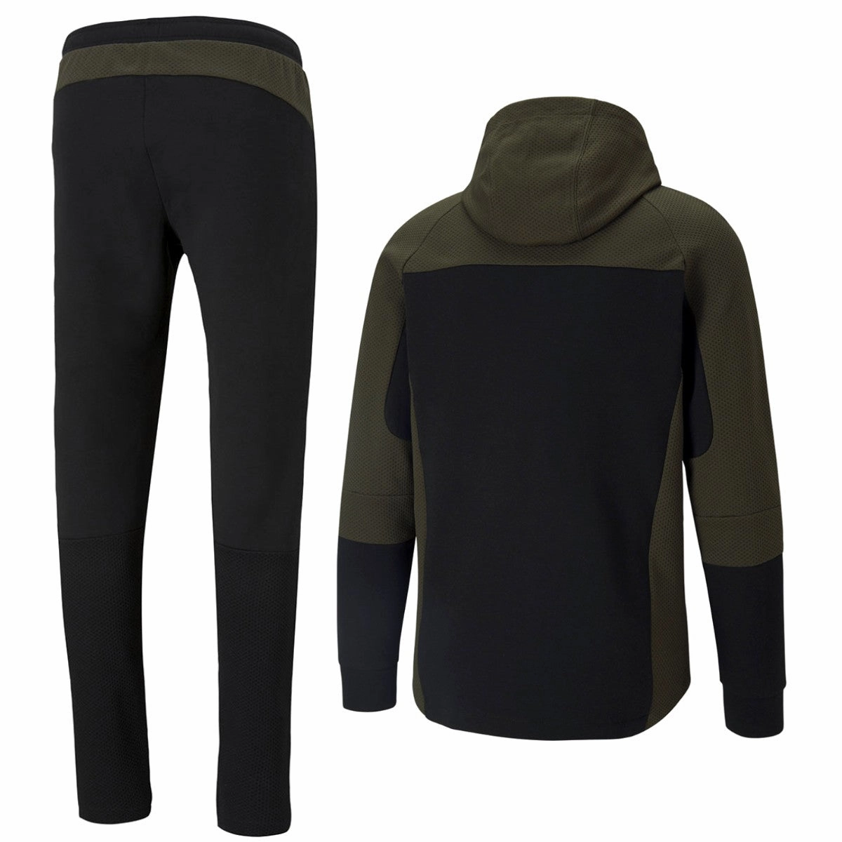 Carbon Fiber Colorful options Manchester City Evostripe hooded presentation tracksuit 2021 green - Puma