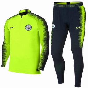 EnhancedBreathability Manchester City FC fluo Vaporknit Technical Soccer Tracksuit 2019 - Nike