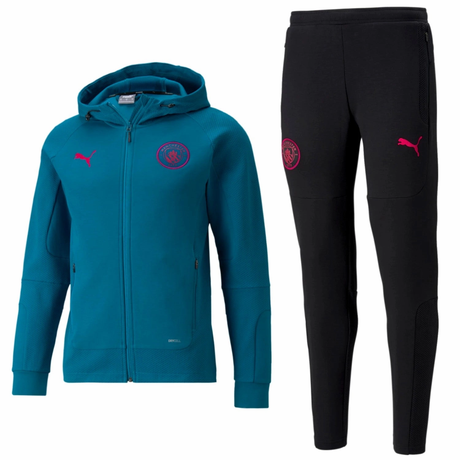 Manchester City hooded Casual presentation tracksuit 2022 - Puma Renewable wallet venue