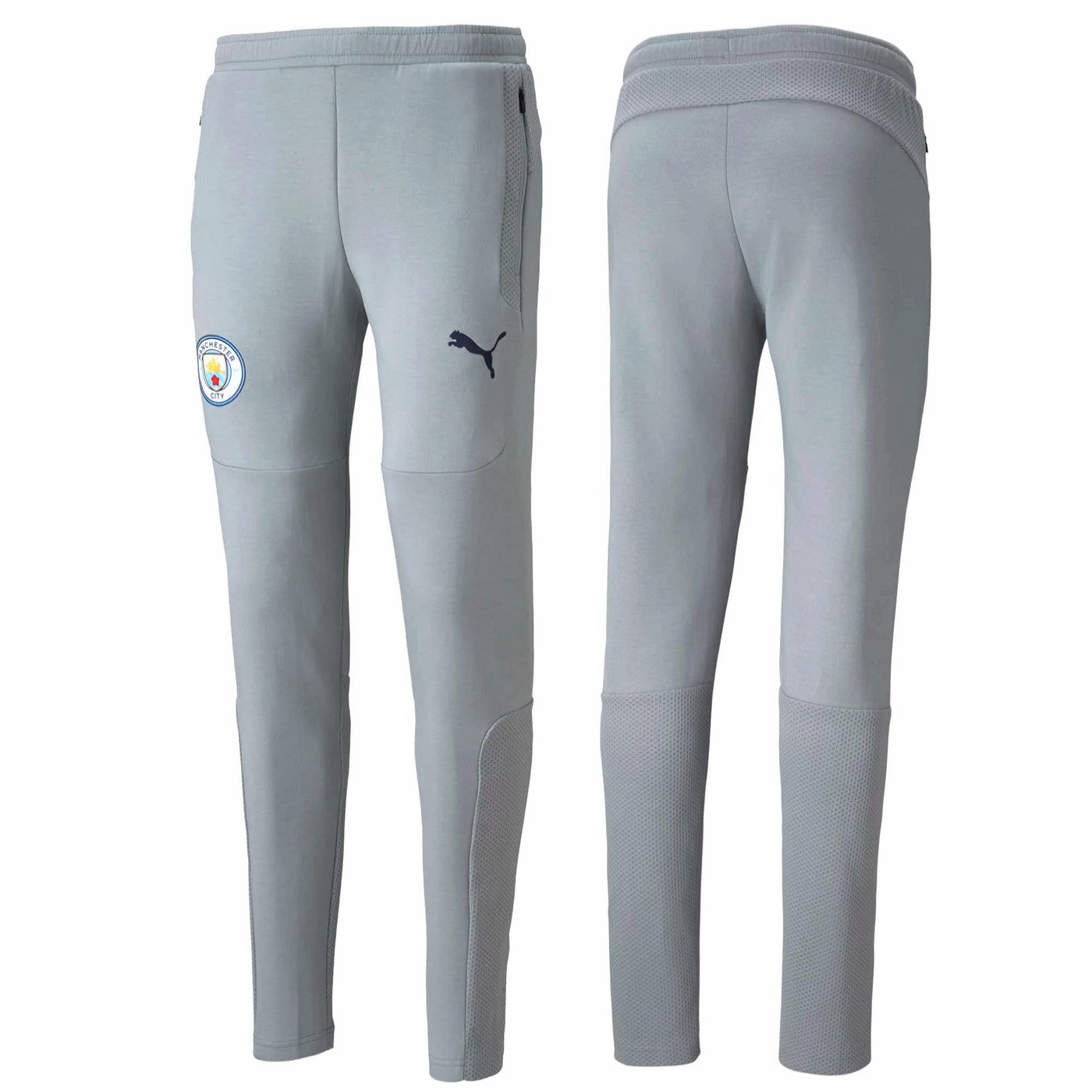 Purse Summer Wear Manchester City hooded Casual presentation tracksuit 2022 navy/grey - Puma