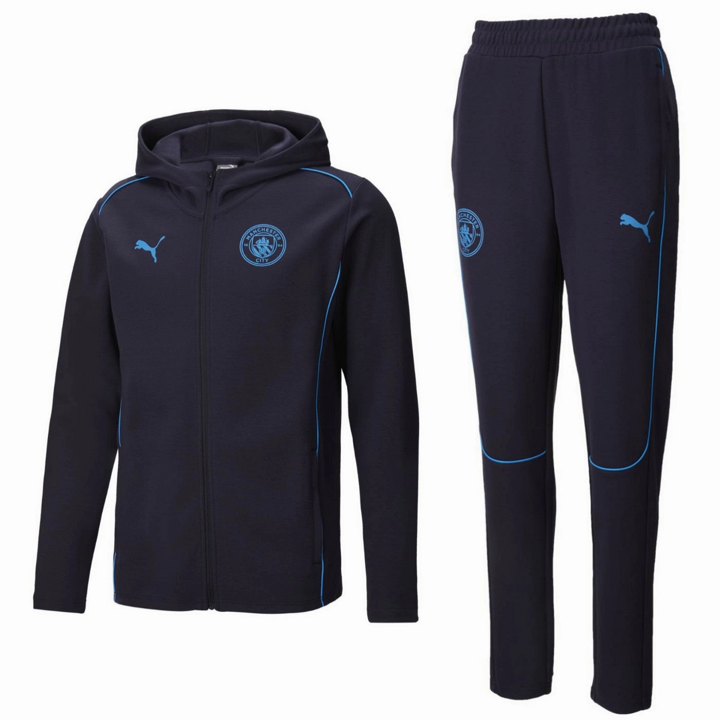 Thermal Regulation Technology Manchester City navy Casual hooded presentation tracksuit 2024/25 - Puma