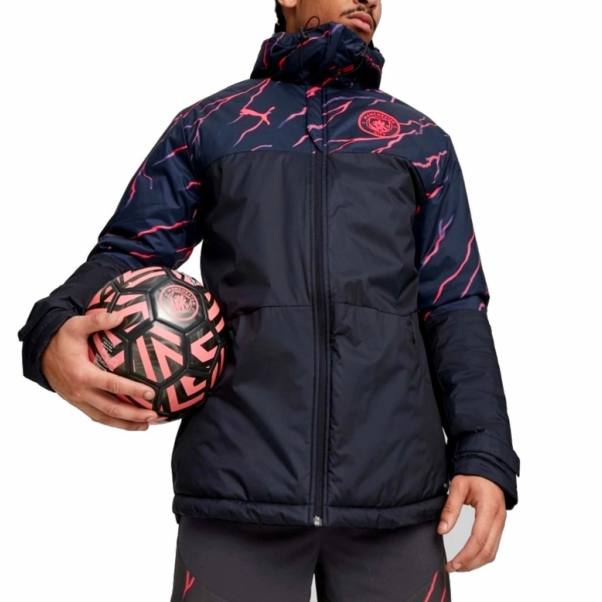 Cologne Office Casual Manchester City soccer bench padded jacket 2023/24 - Puma