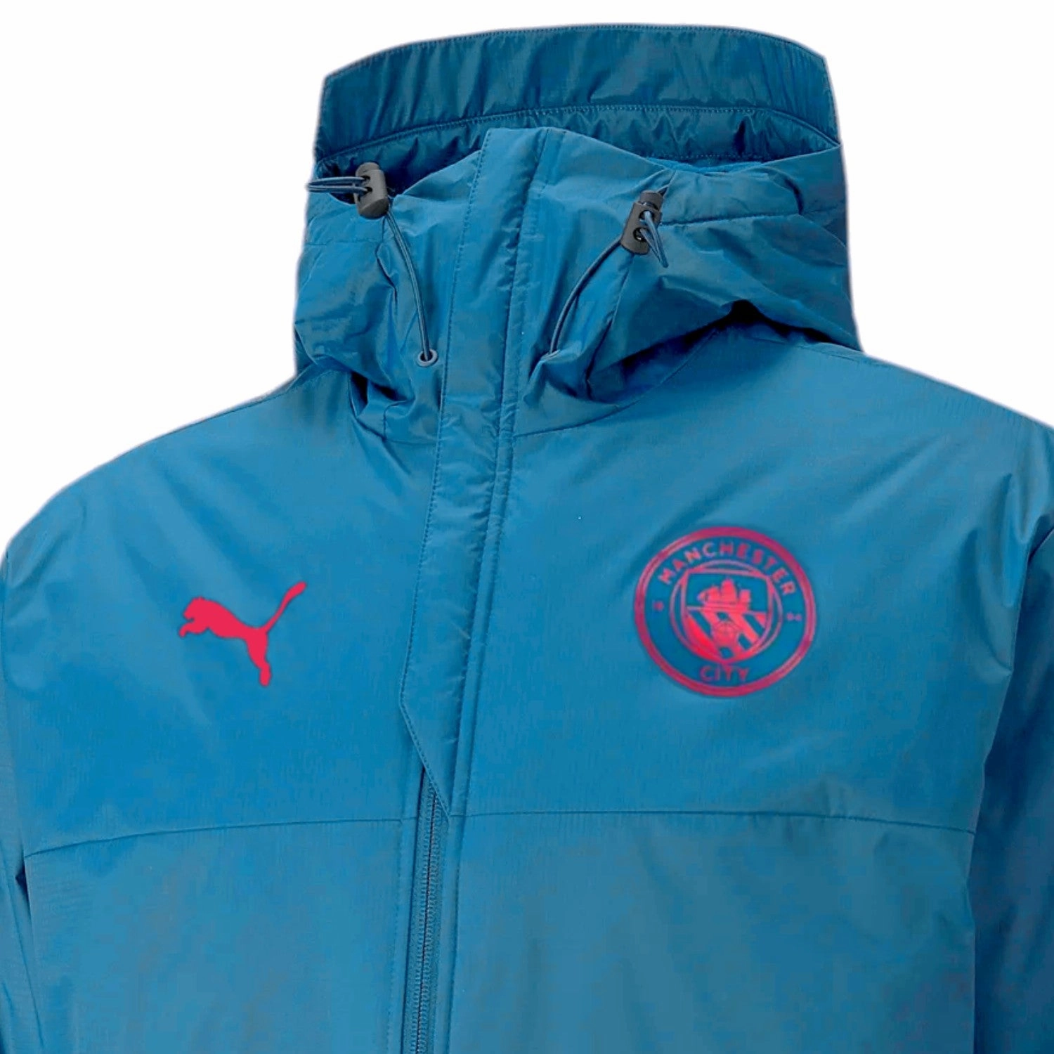 Manchester City UCL soccer bench padded jacket 2021/22 - Puma self-care ChafeResistantEdging