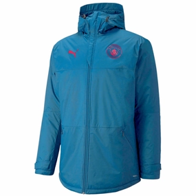 custom-made Manchester City UCL soccer bench padded jacket 2021/22 - Puma