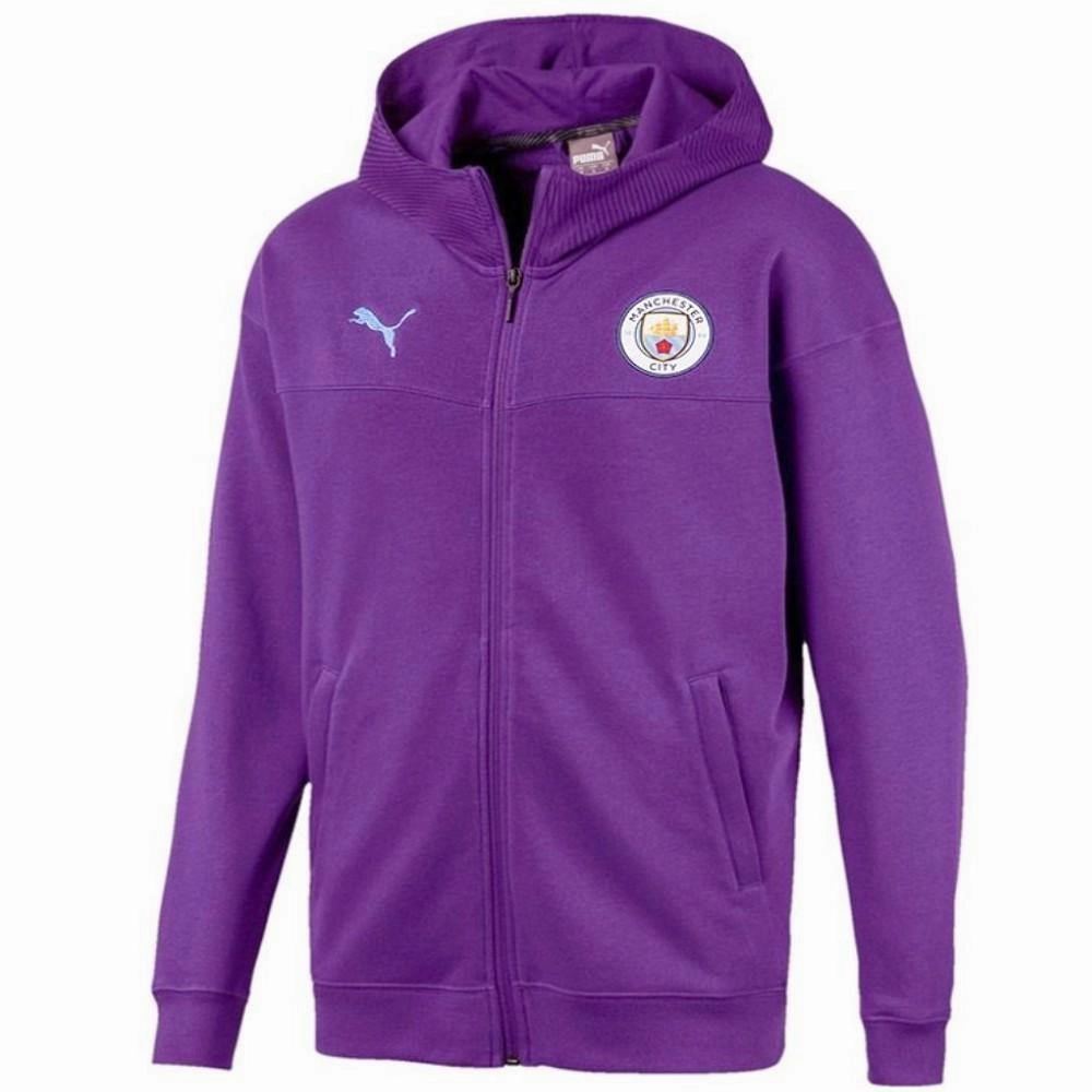 Manchester City violet Casual presentation tracksuit 2019/20 - Puma paint Performance Wear