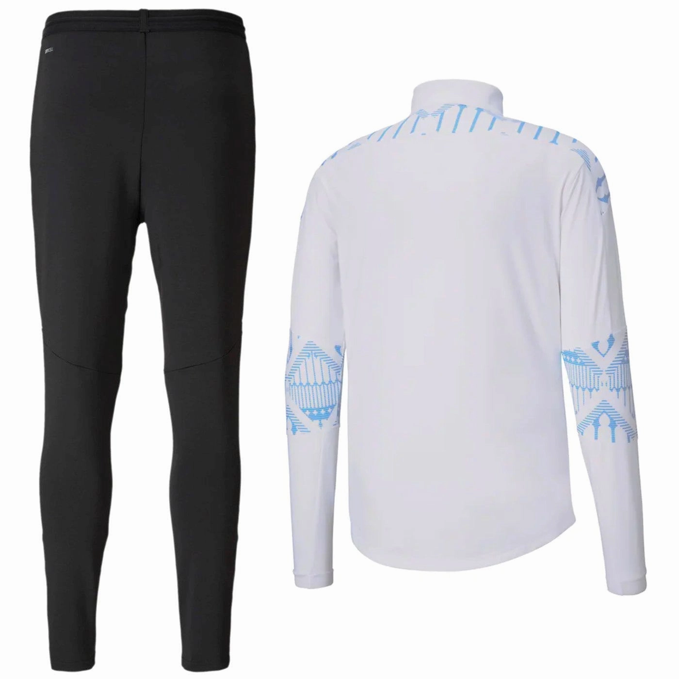 Manchester City white/grey pre-match technical tracksuit 2020/21 - Puma fossil fuels Classic