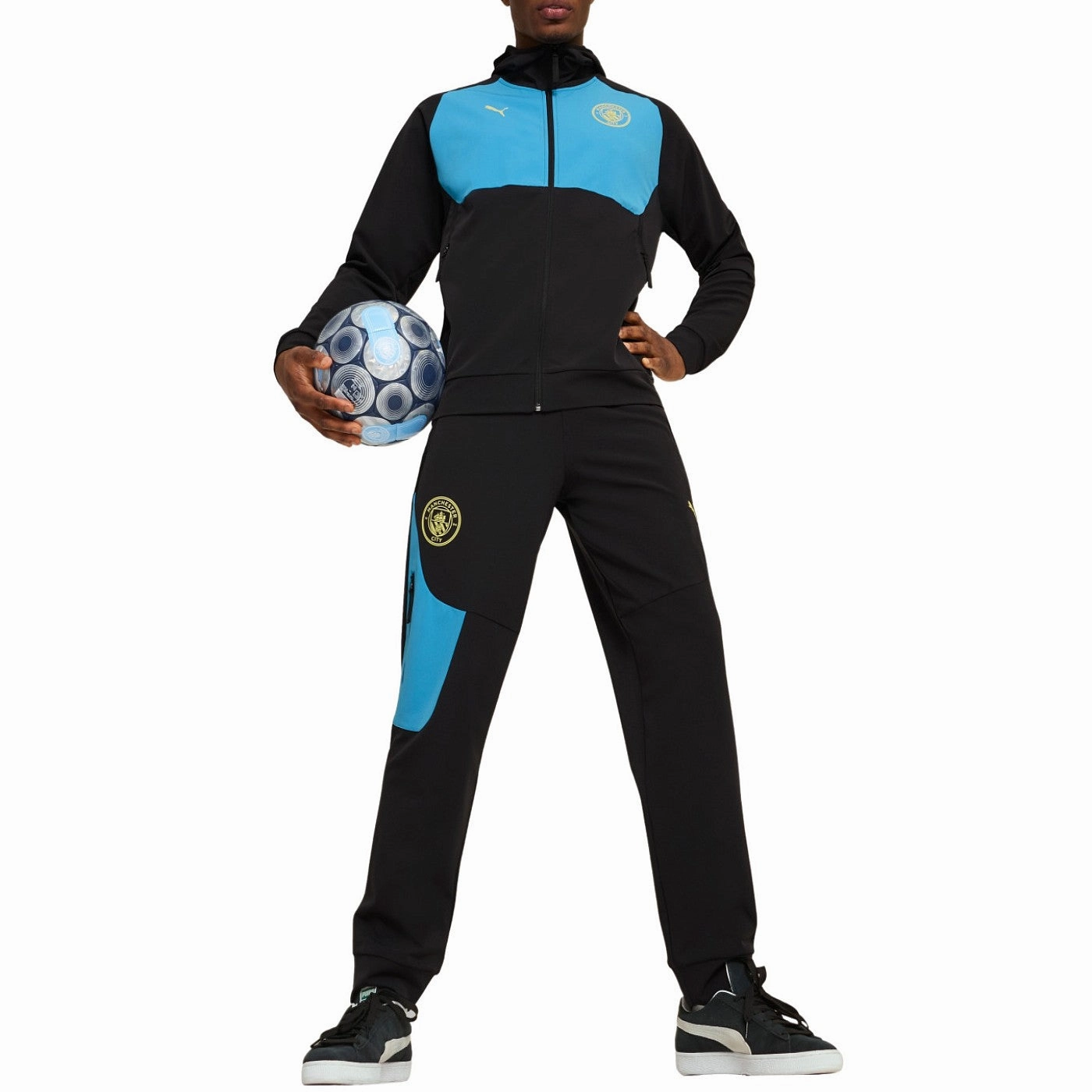 Manchester City woven presentation soccer tracksuit 2024/25 - Puma Taped Seam Reinforcement