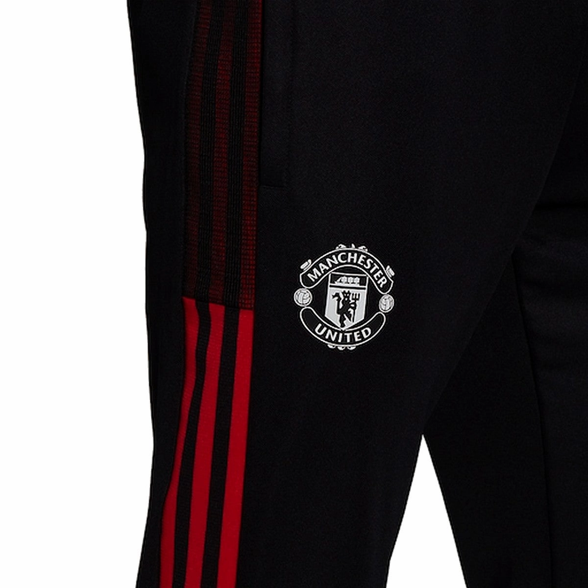 smooth zipper Manchester United black training technical tracksuit 2021/22 - Adidas