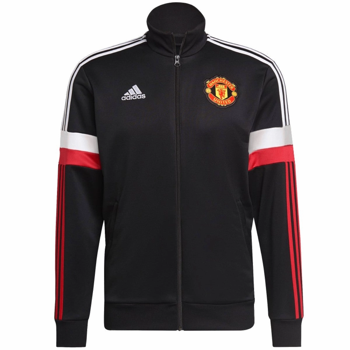 rechargeable Manchester United Casual 3S black presentation tracksuit 2021/22 - Adidas
