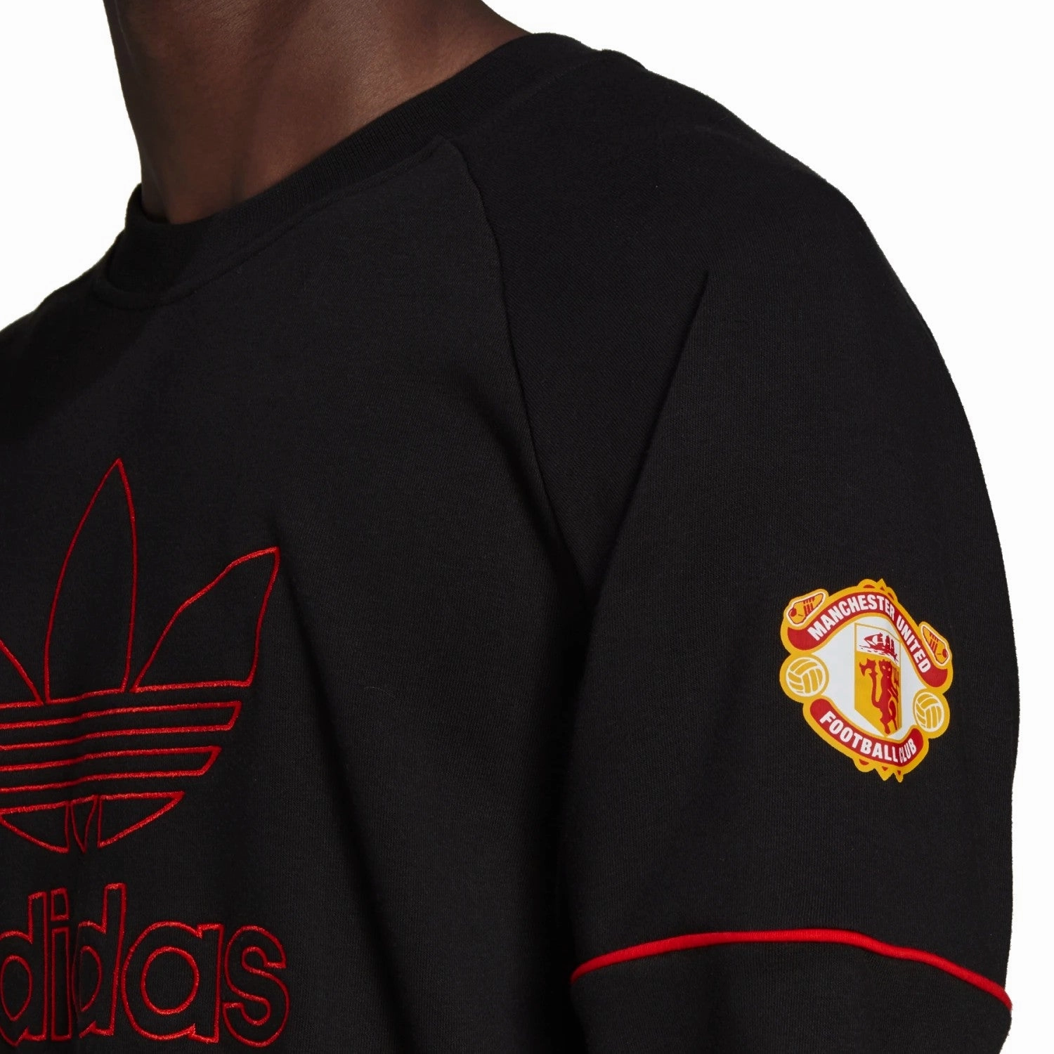 school wear Manchester United crew Originals presentation tracksuit 2022 - Adidas