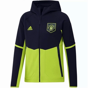 Adjustable Compression Fit Flexible Motion Manchester United pre-match EU presentation jacket 2022/23 - Adidas