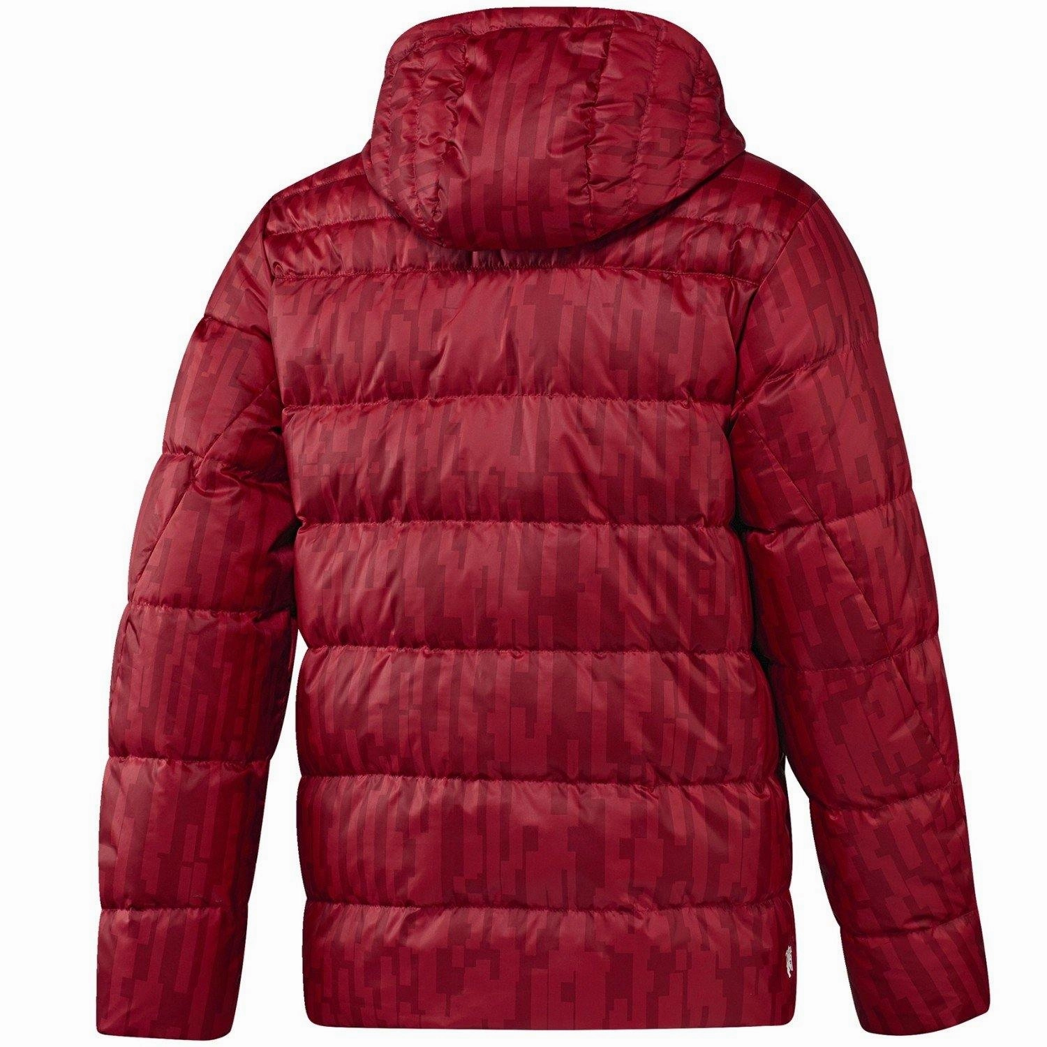 ZeroDistraction Tagless Design Manchester United soccer red training bench padded jacket 2017/18 - Adidas