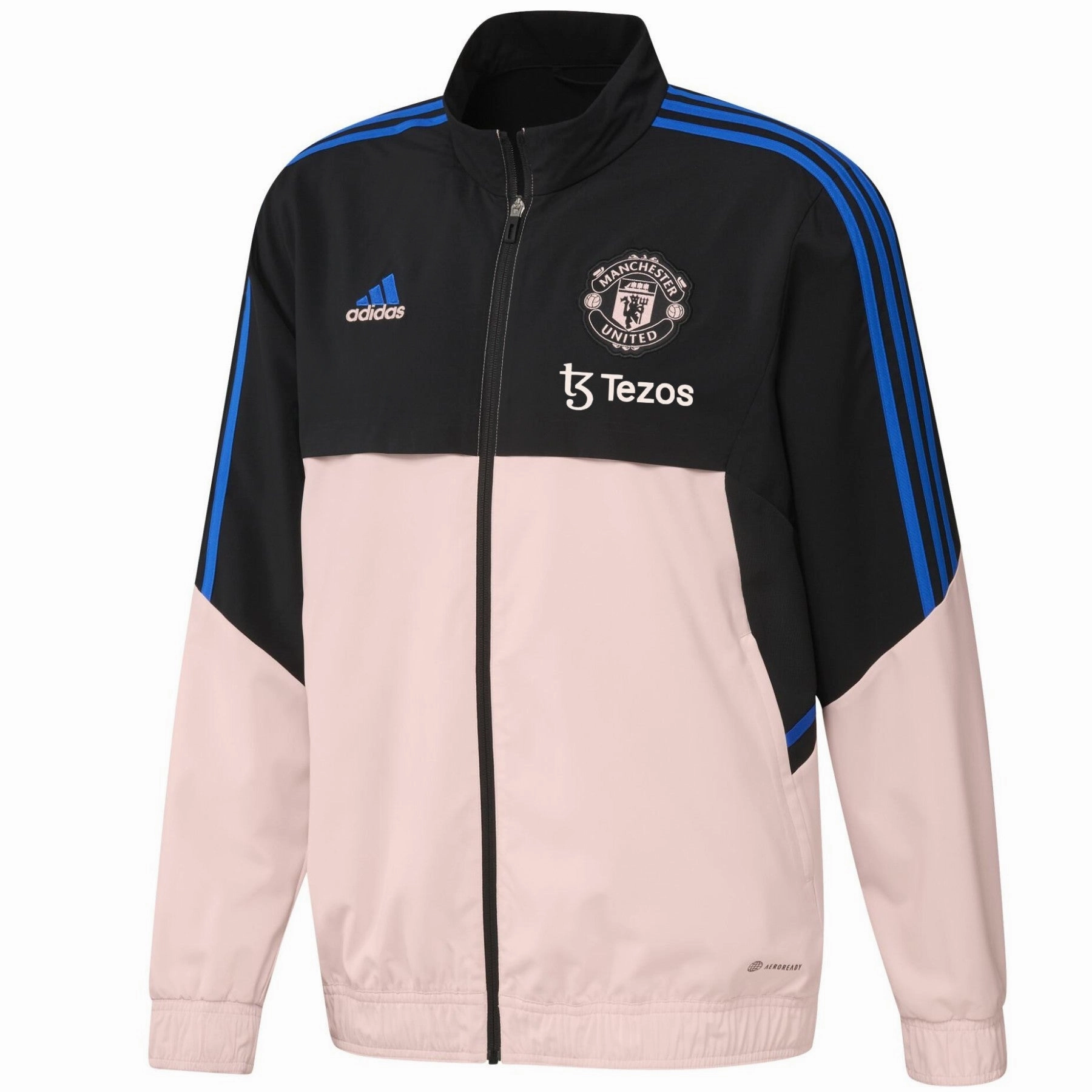 Manchester United training presentation Soccer jacket 2023 - Adidas Striped designs