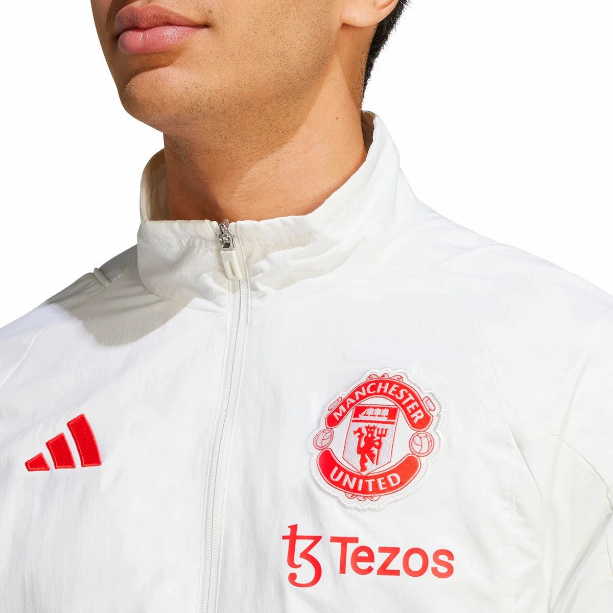 Manchester United training presentation Soccer tracksuit 2023/24 - Adidas Feel EcoFriendly Materials