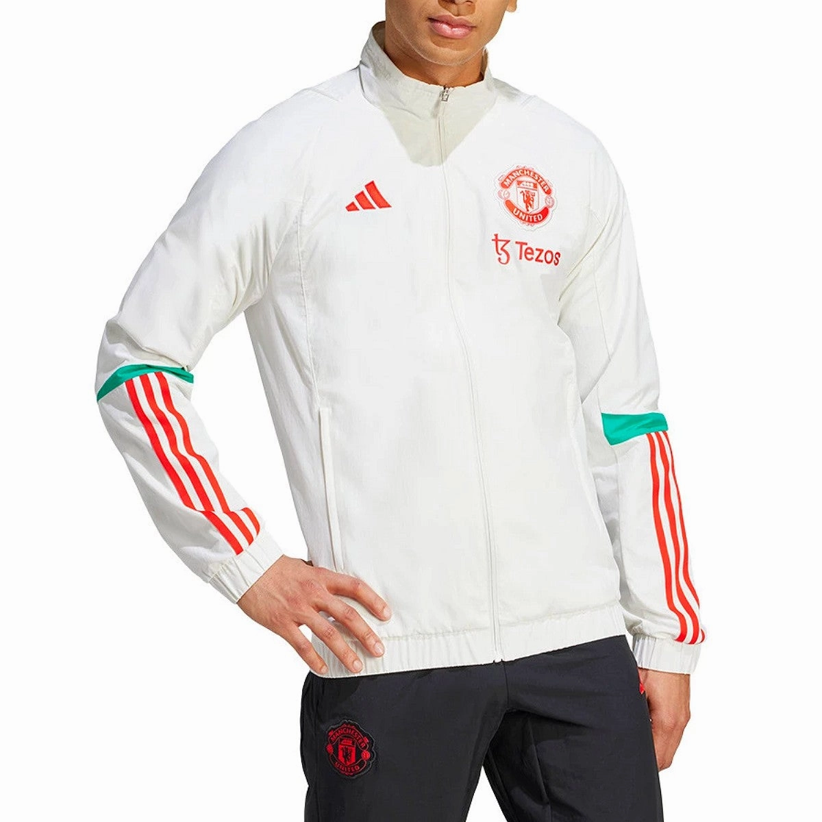 Manchester United training presentation Soccer tracksuit 2023/24 - Adidas Flexible Midsole Design Fitness Enthusiast