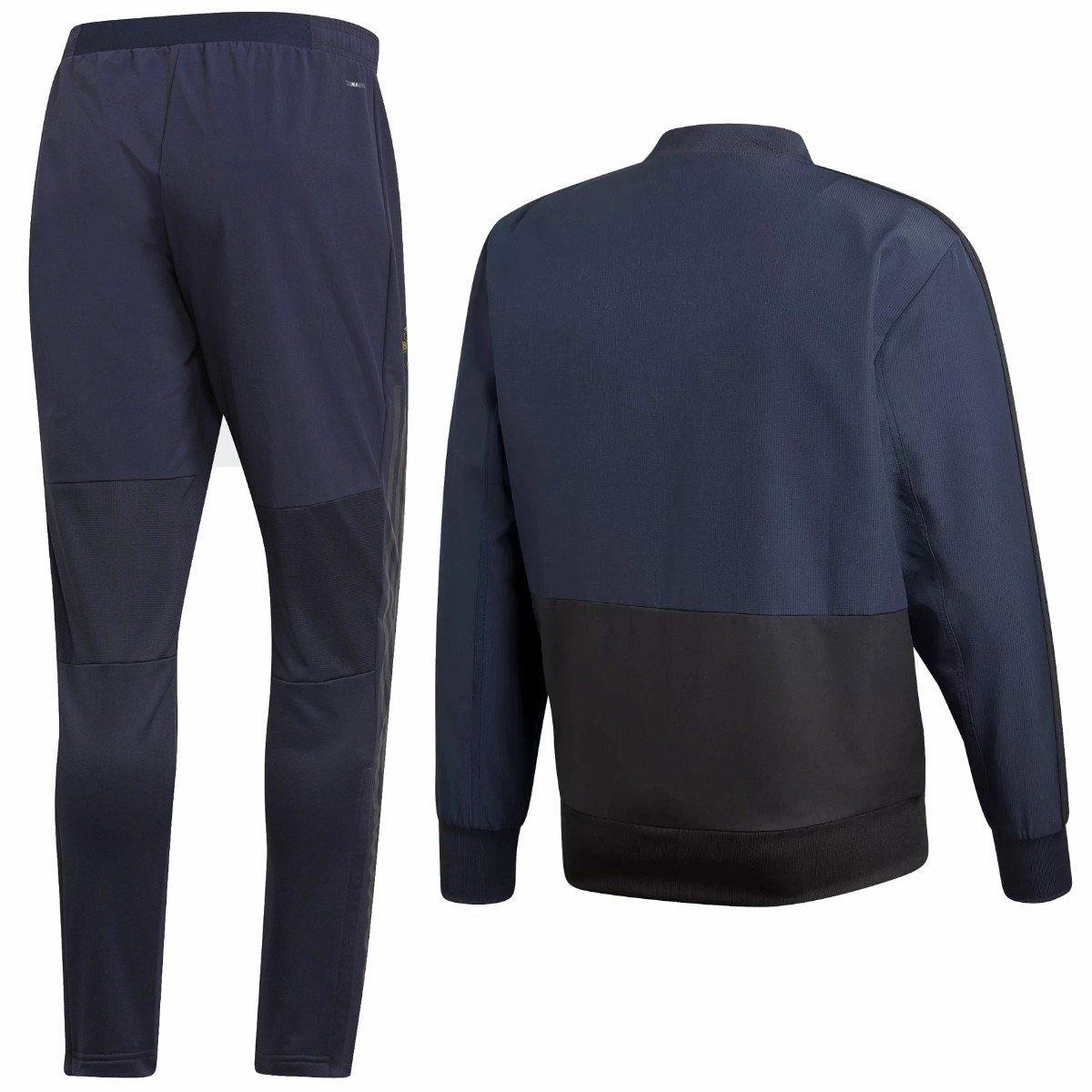 Minimalist Seamless Cut Manchester United training presentation soccer tracksuit UCL 2018/19 - Adidas