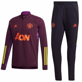 Manchester United training technical soccer tracksuit UCL 2020/21 - Adidas Floral Motifs