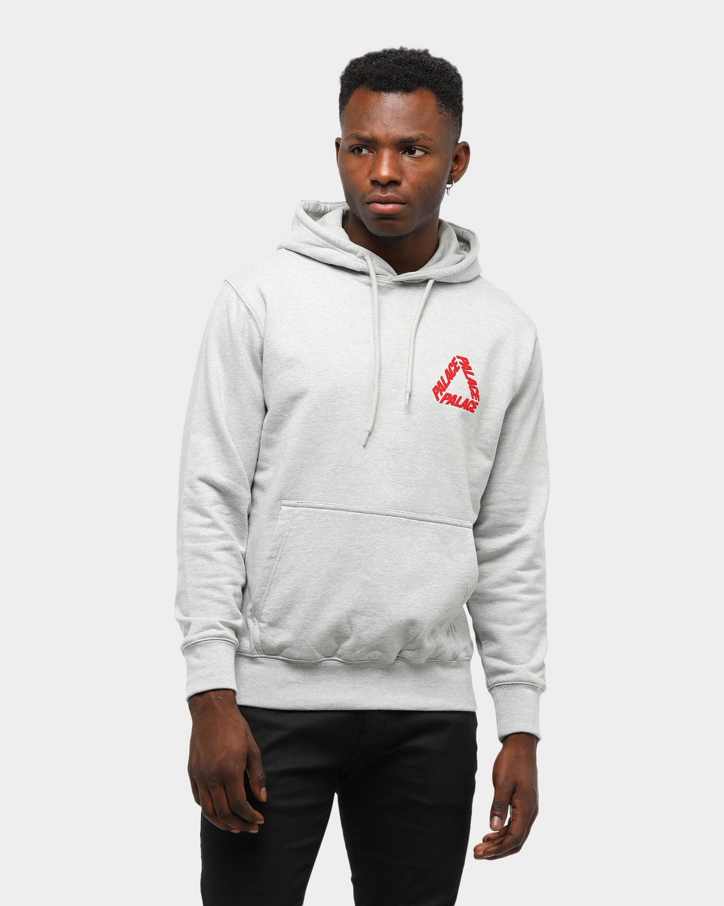 PALACE FLOCKA P3 HOOD GREY MARLE Moisture Wicking Lining
