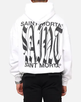Adjustable Hood Saint Morta Ye Old Boxy Hoodie White